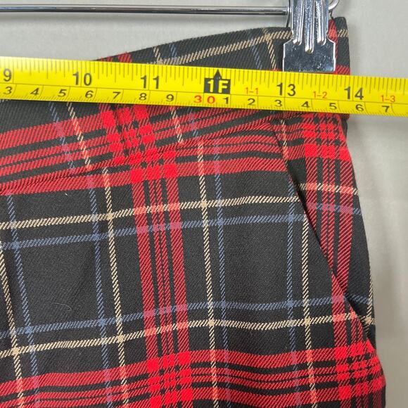 Zara TRF Collection Plaid Pants *Dimensions in Picture* Elastic Waist - Picture 4 of 7